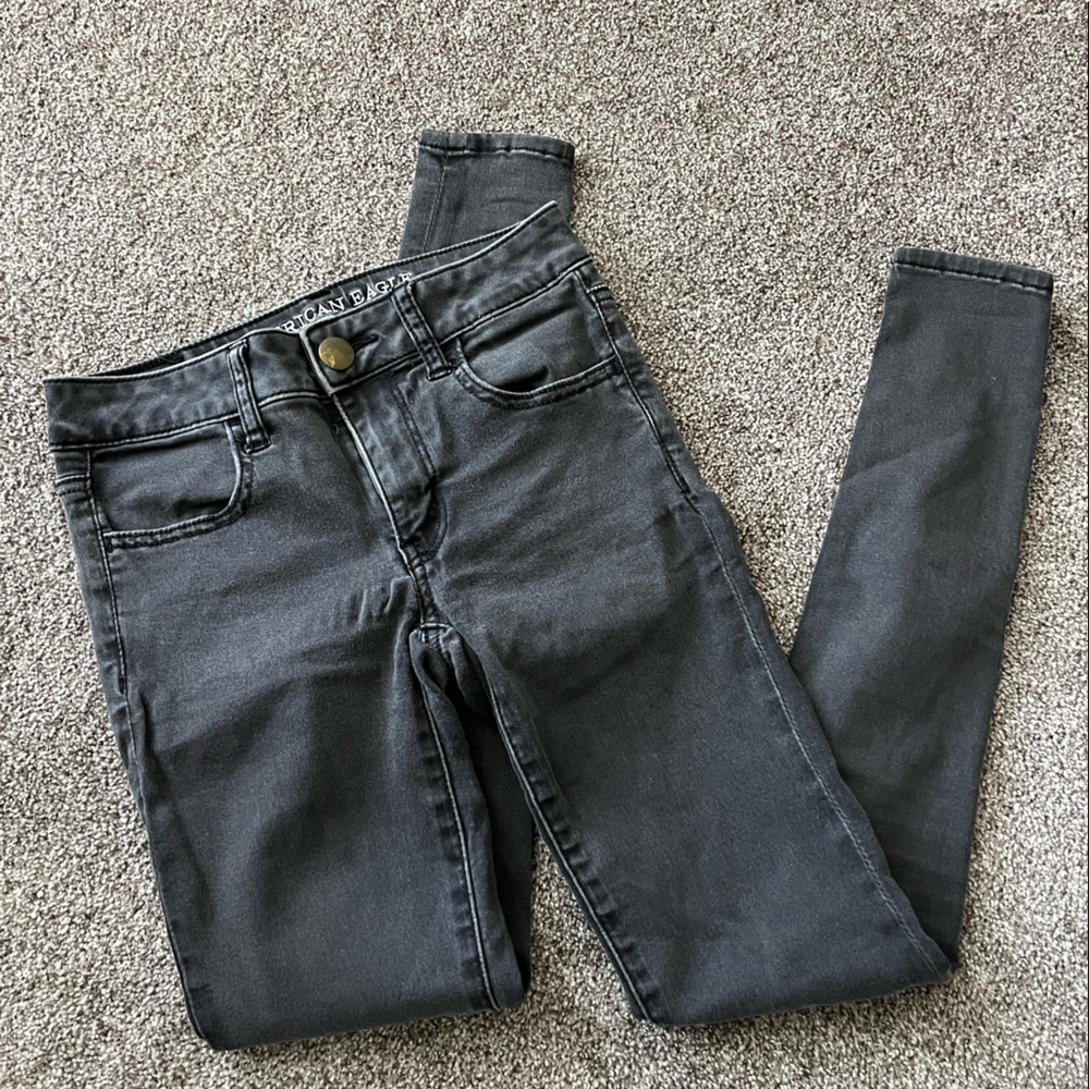 Black American Eagle jeggings